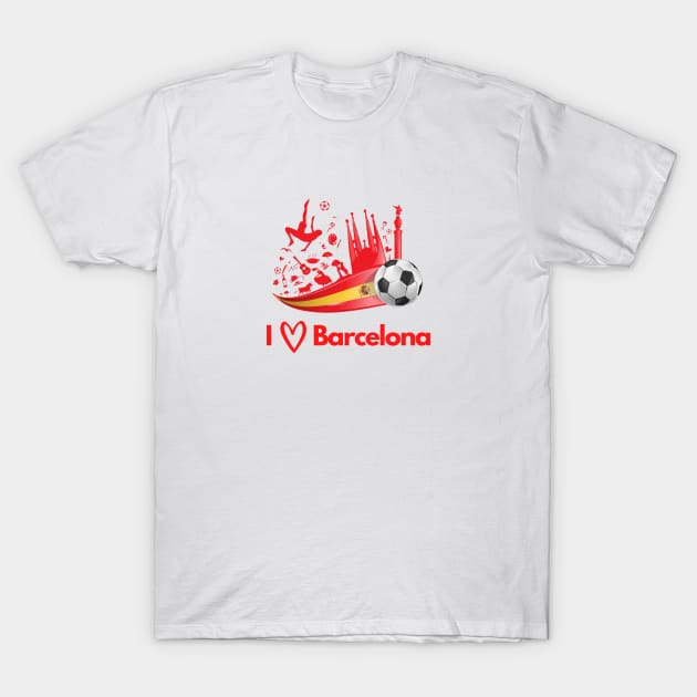 I love Barcelona T-Shirt by SoccerOrlando